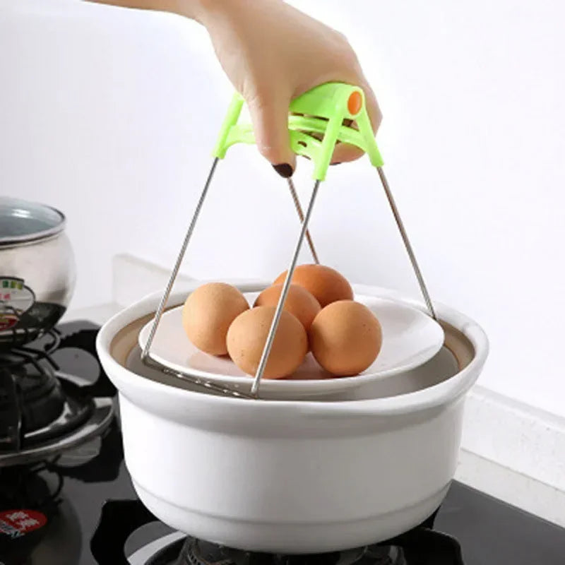 Anti-Scald Pot Clip & Bowl Lifter | Silicone Kitchen Tongs