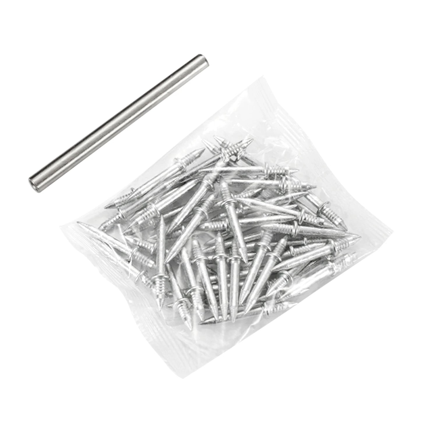 Trace-Less Nails Seamless Double Head Nails Skirting Boards Invisibles Safety Screws With Double Head Nails Home Improvement Peaceful Pleasures Health and Wellness 50pcs