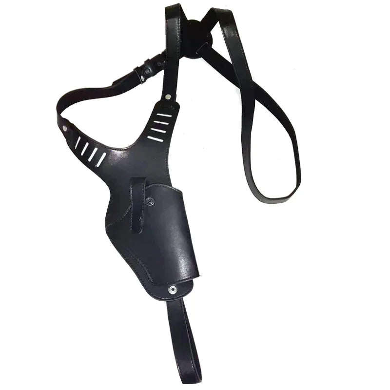 Concealed tactical hunting underarm holster PU Leather Gun for Carry Compatible general Handgun Adjustable Type Shoulder Peaceful Pleasures Health and Wellness Black