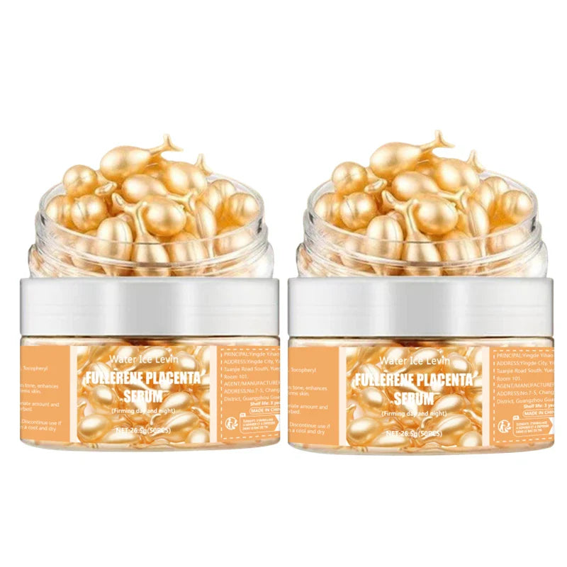 50-Pack Collagen & Hyaluronic Acid Face Serum Capsules