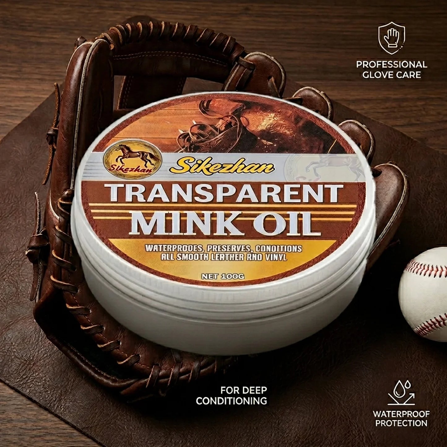 Baseball Glove Conditioner Cream – Softens & Preserves Leather