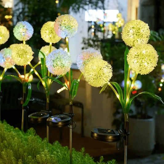 Solar 3-Head Onion Garden Light | Lawn Patio Pathway Decor Solar Garden Light Peaceful Pleasures Health and Wellness