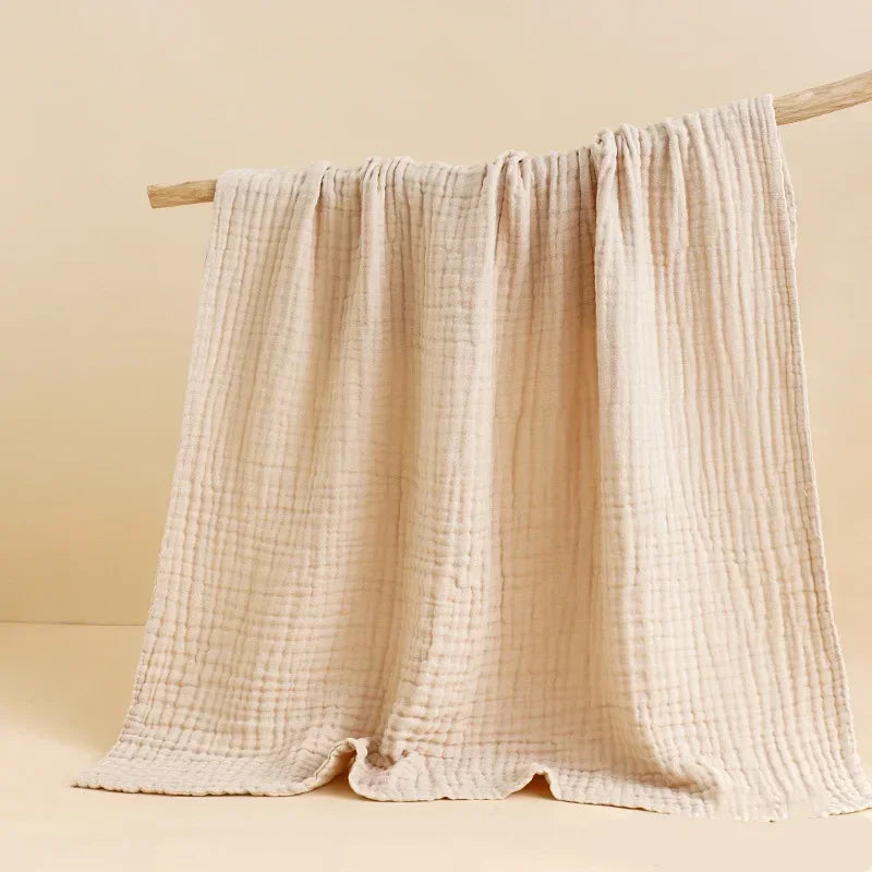 6-Layer Muslin Baby Swaddle Blanket & Bath Towel 105x105cm