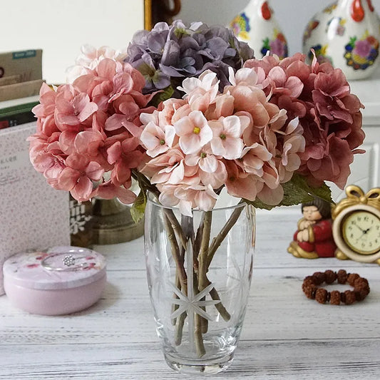 Silk Hydrangea Artificial Flowers – Wedding & Home Decor