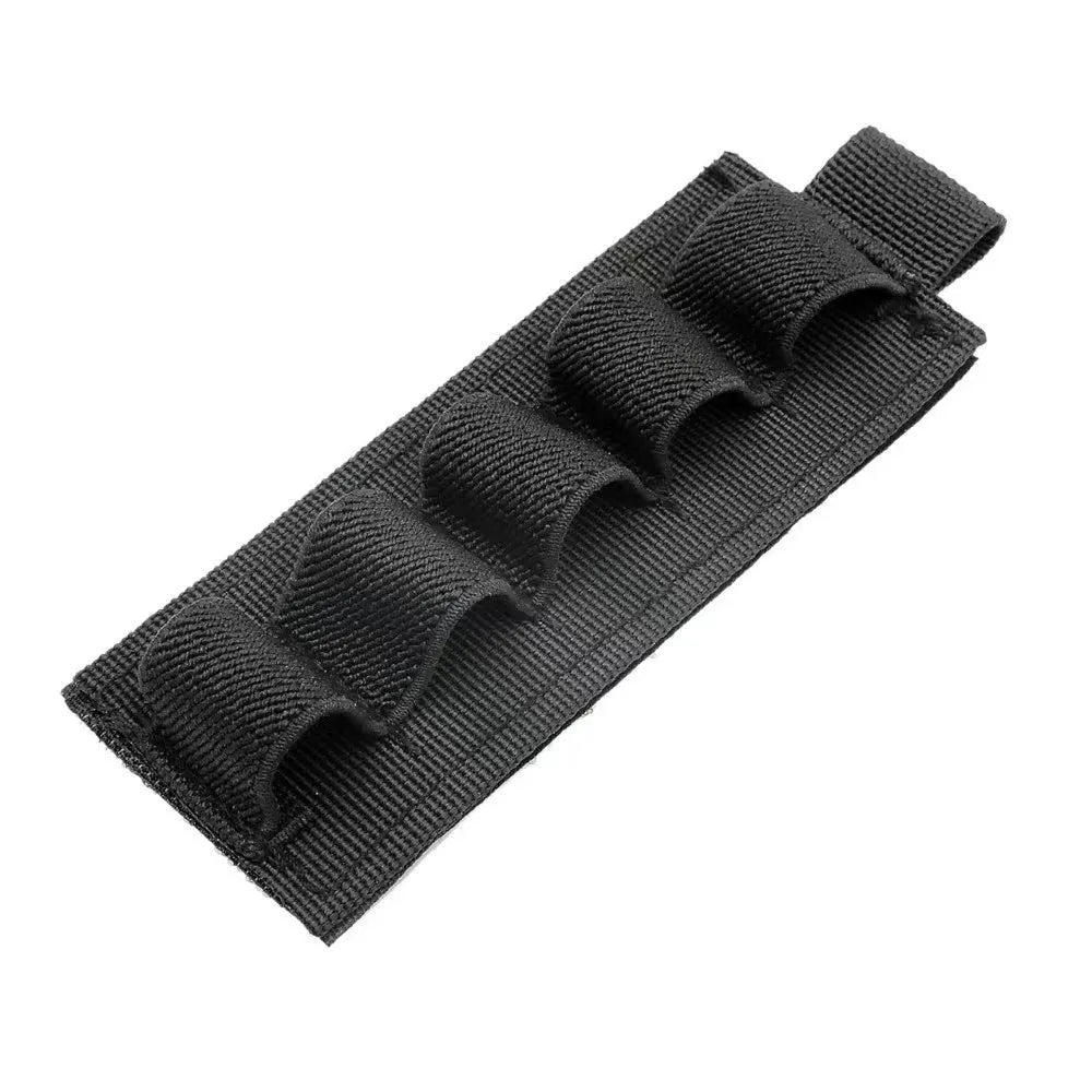 Tactical Shell Card Holder Shotgun Cartridge Card for Buttstock and Side Saddle with Adhesive Backing Sticker.5 Rounds for 12GA Peaceful Pleasures Health and Wellness