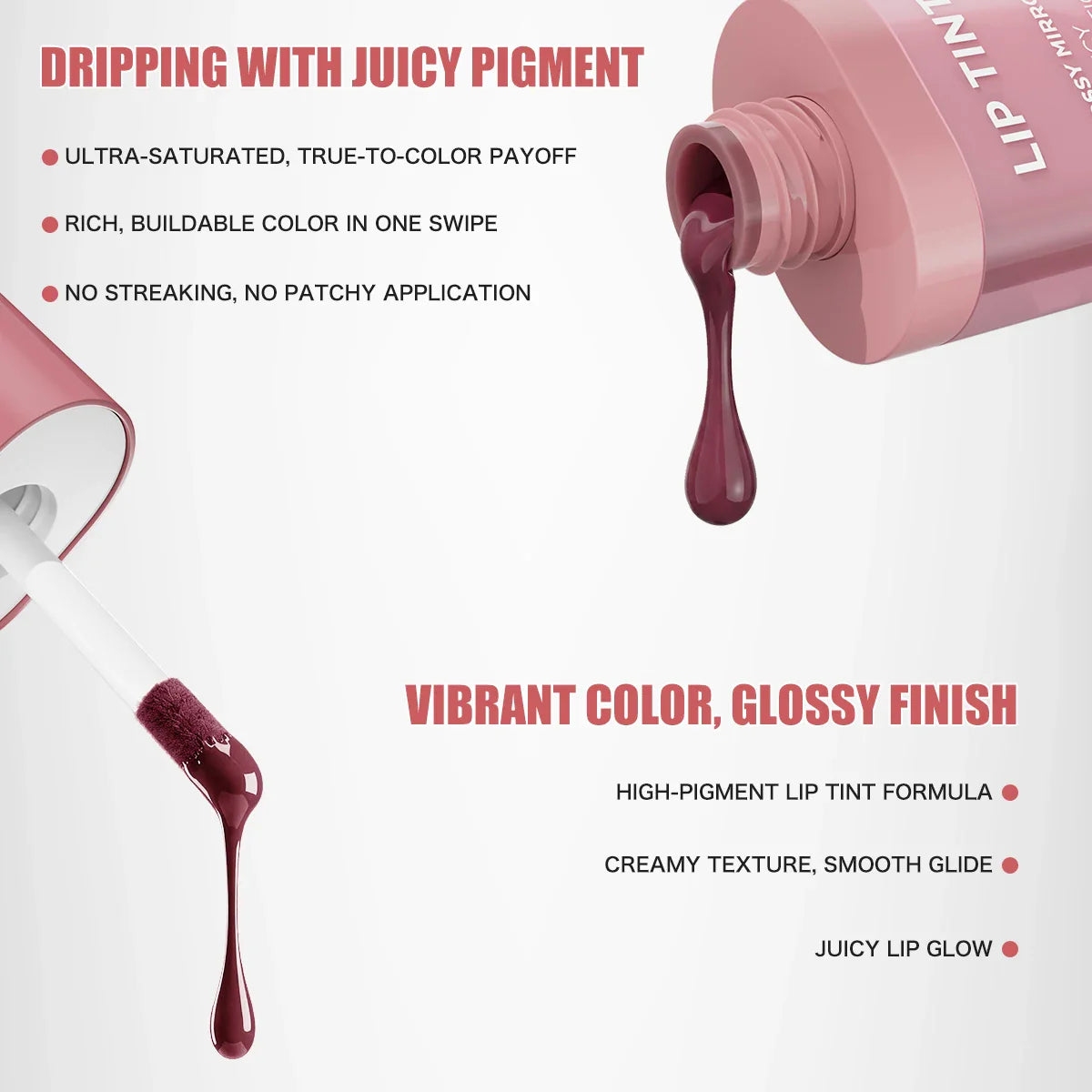 Hello Kiss Velvet Matte Lip Gloss – Waterproof Long-Lasting Tint