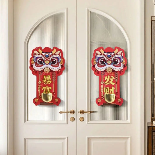 Lion Dance Magnetic Bell Ornament | Festive New Year Decor Holiday Ornament Oasis Select