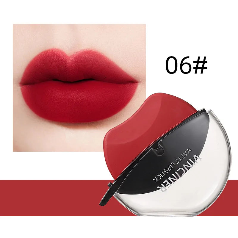 6-color lipstick, one-sucking lazy lipstick, long-lasting and not easy to fade, matte makeup effect, non-irritating matte lipsti Peaceful Pleasures Health and Wellness 06