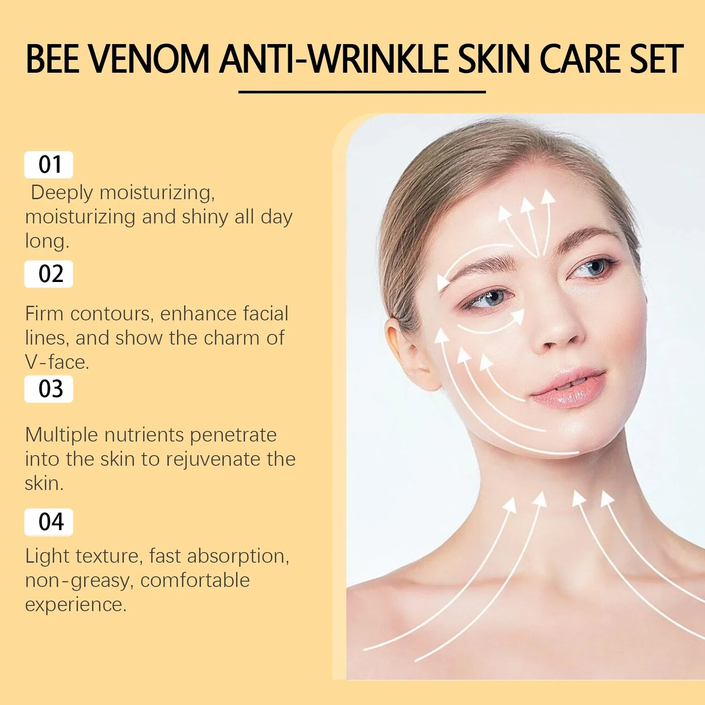 WOODSLEEP Bee Venom Anti-Aging Skincare Set – Serum & Cream
