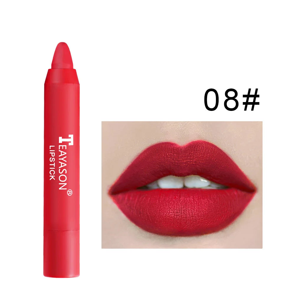 TEAYASON Velvet Matte Lip Crayon – Long-Lasting High Pigment