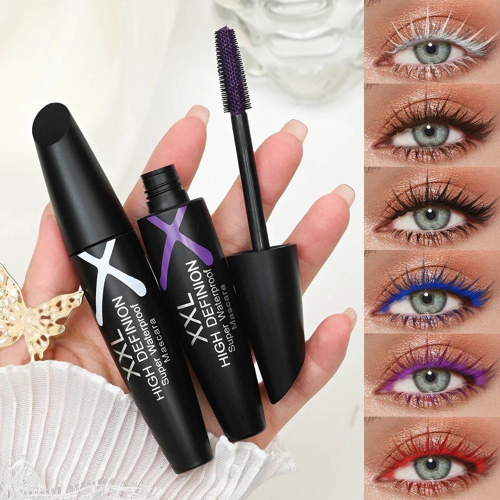 Multicolor Waterproof Eye Black Mascara – Sweatproof Party Makeup