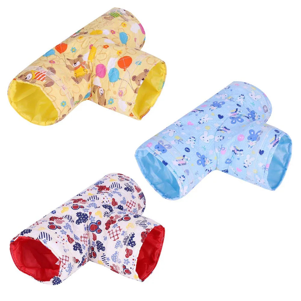 Pet Hamster Tunnel Exercise Tube Nylon Inner Lining Bright Color Fabric Cloth for Guinea Pig Rabbit Ferret Hamster Peaceful Pleasures Health and Wellness