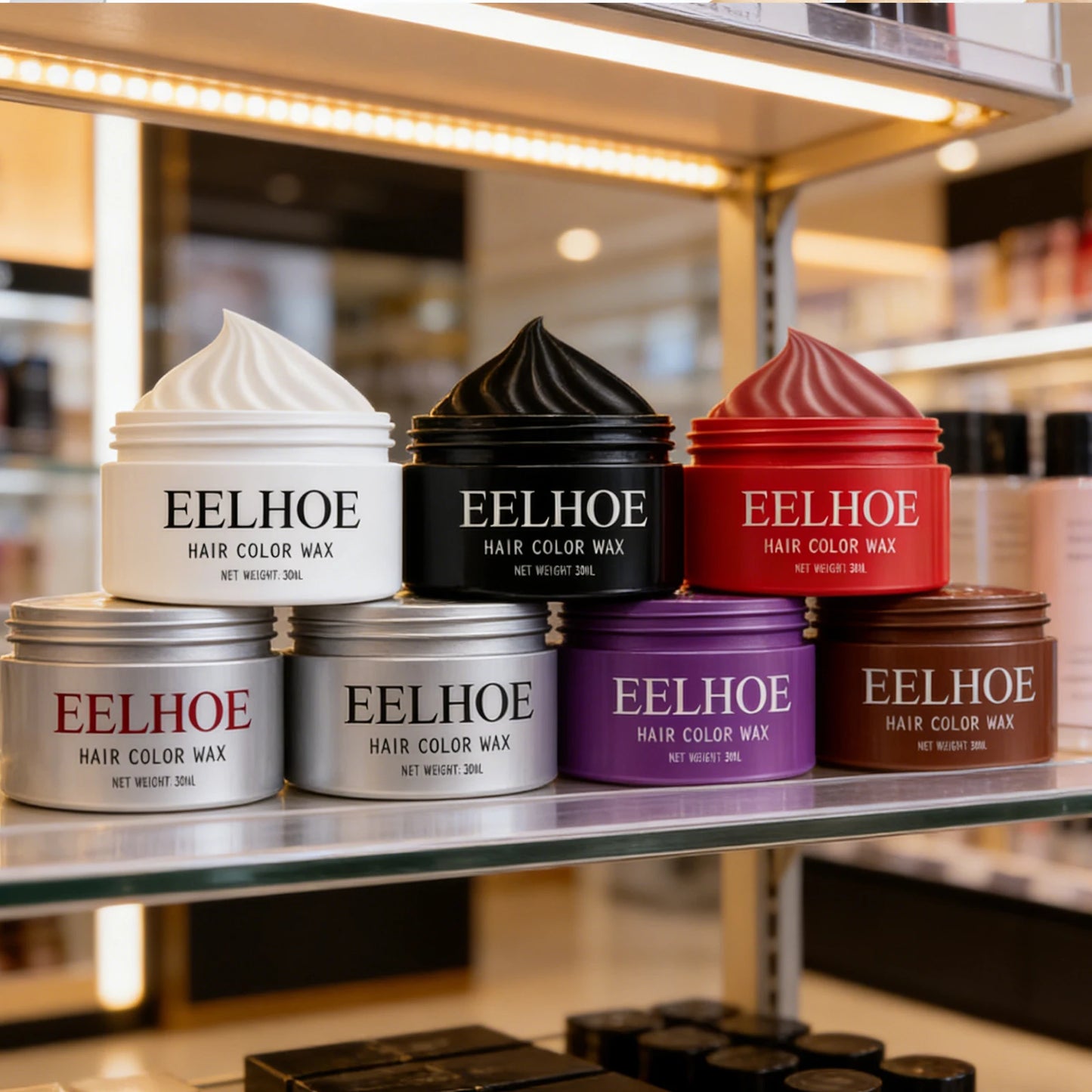Natural Hair Color Wax Effectively Shaping Hairstyle Easy Coloring Add Personality Color Improve Hair Texture Temporary Hair Wax Peaceful Pleasures Health and Wellness