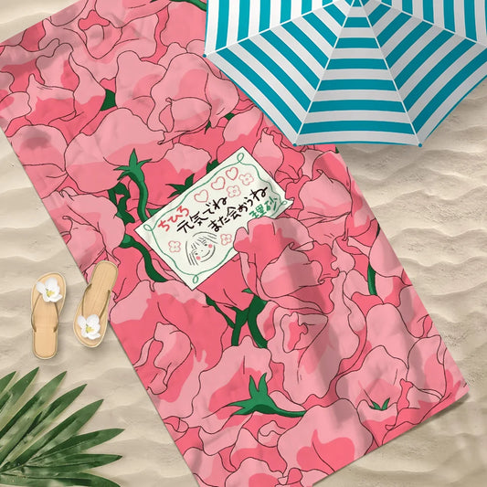 Anime Spirited Away Quick-Dry Beach Towel | 11 Sizes Anime Beach Towel Peaceful Pleasures Health and Wellness