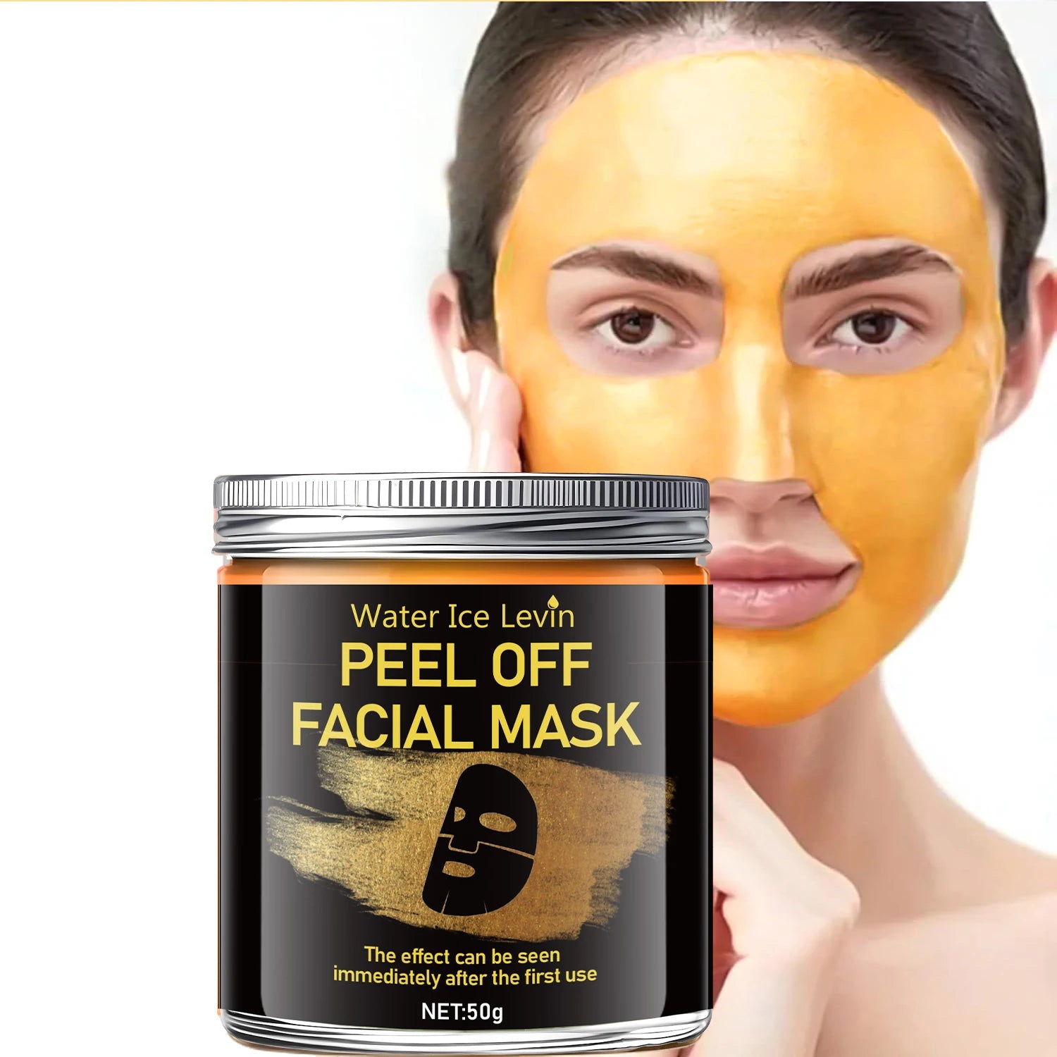Turmeric Vitamin C Retinol Gel Peel Mask – Moisturizing 50g Gel Peel Face Mask Peaceful Pleasures Health and Wellness