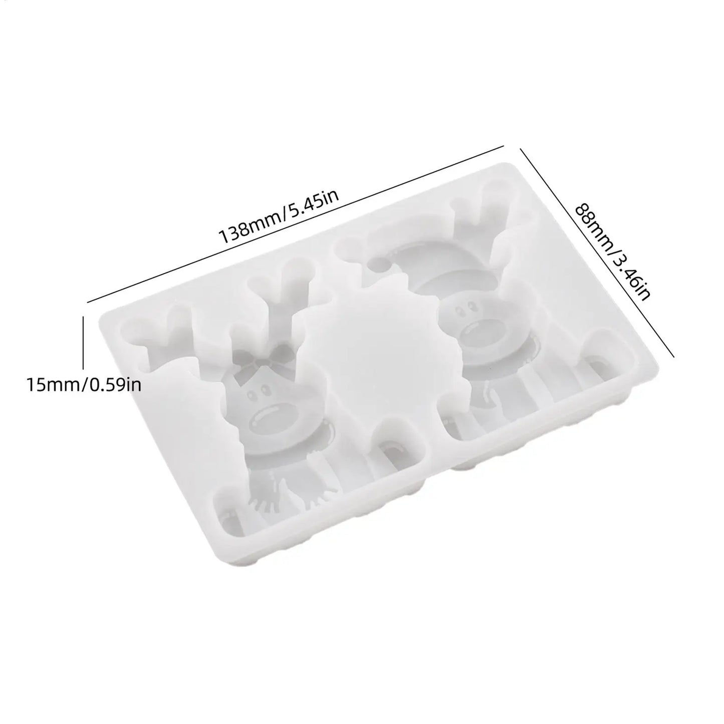 Christmas Molds Cute DIY Moulds Christmas Fondant Molds For Chocolate Candy Baking Holiday Crafts Keychain Ornament Table Peaceful Pleasures Health and Wellness