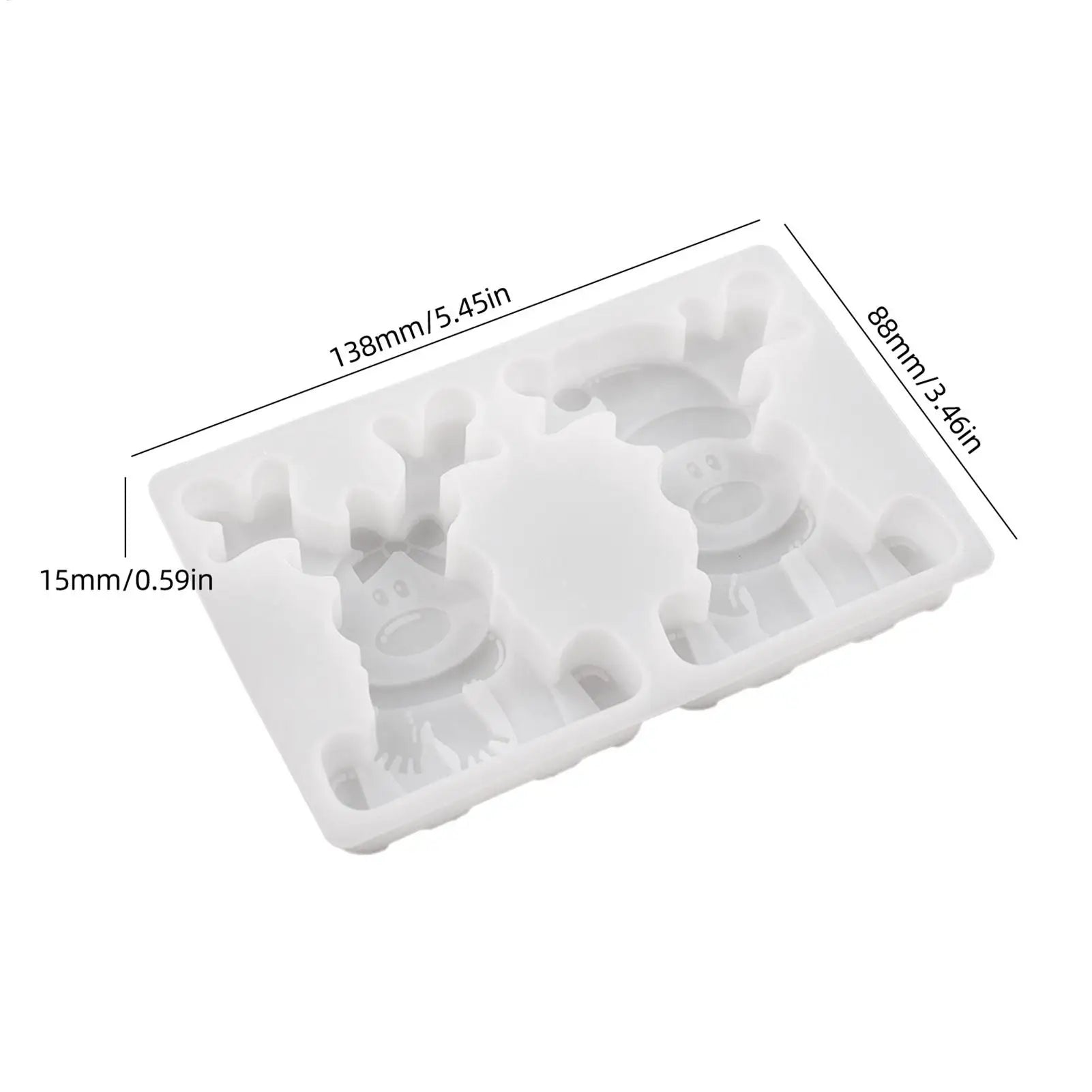 Christmas Molds Cute DIY Moulds Christmas Fondant Molds For Chocolate Candy Baking Holiday Crafts Keychain Ornament Table Peaceful Pleasures Health and Wellness