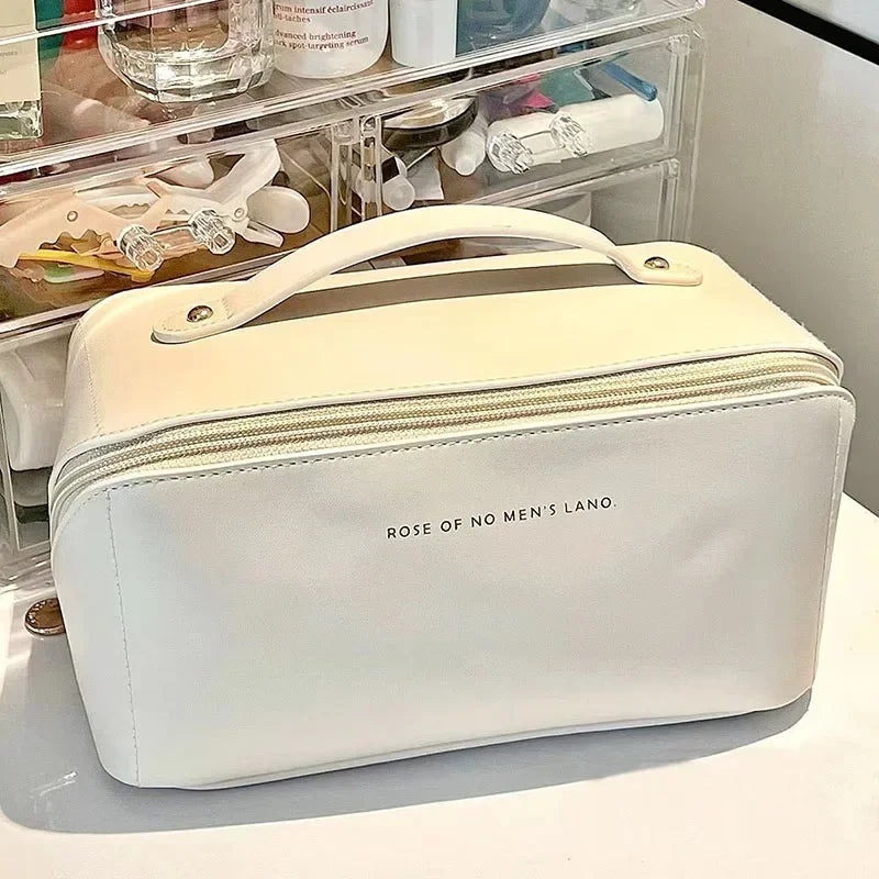 Large Waterproof Makeup Bag – Portable Beauty Organizer Clutch