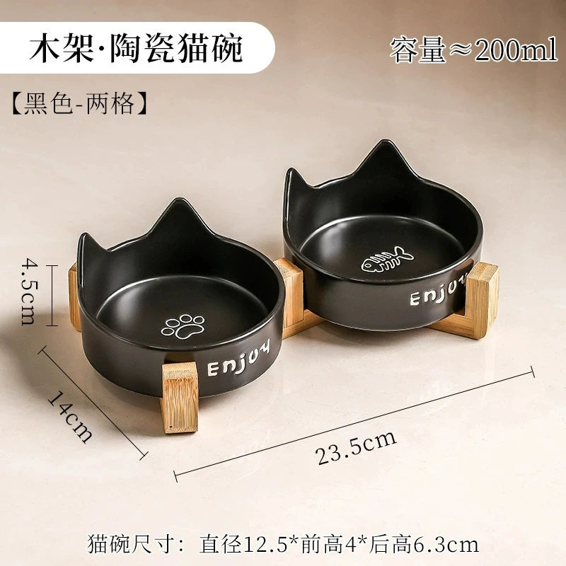 Black Non-Slip Pet Bowl | Food & Water Dish for Cats & Dogs