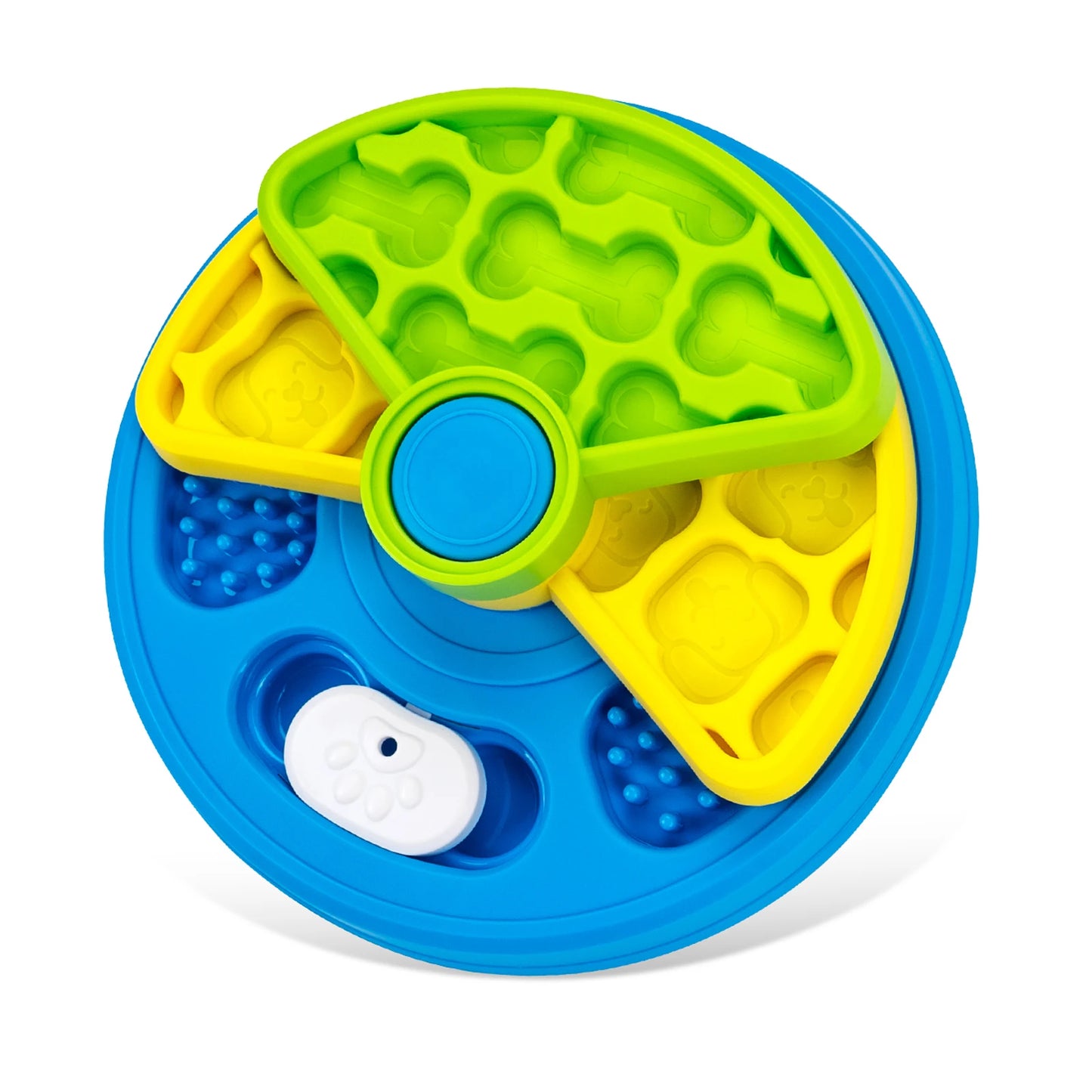 2-Layers Dog Puzzle Toys Slow Feeder Food Dispenser Interactive