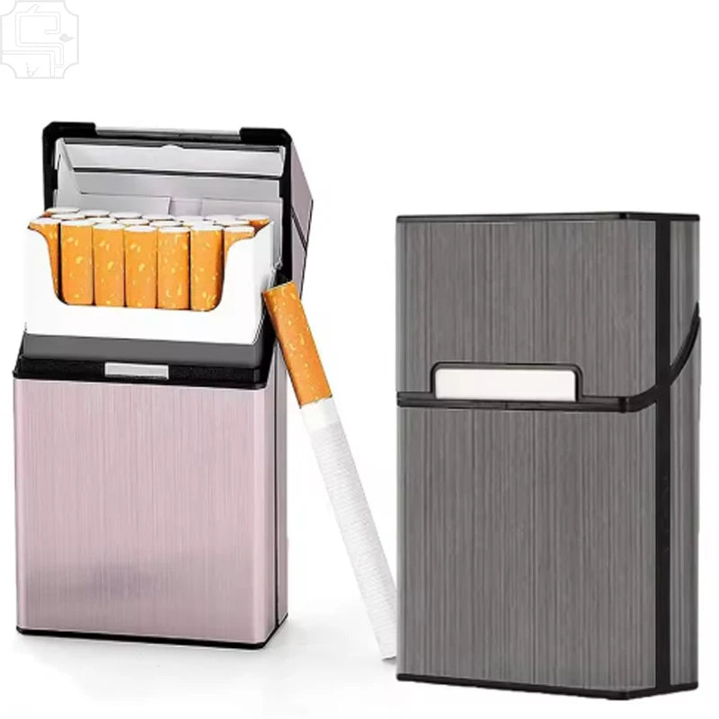 Portable Slim Aluminum Cigarette Case Regular King Holder Tobacco