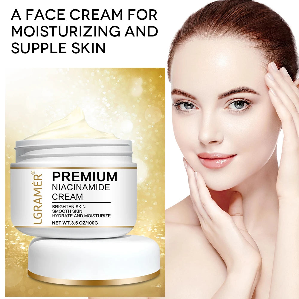 LGRAMER Gold Hyaluronic Acid Nicotinamide Face Serum Cream