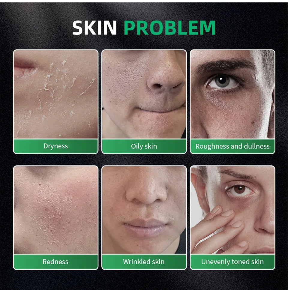 Men's 3-in-1 Skin Care Kit: Face Wash, Moisturizer & Eye Cream