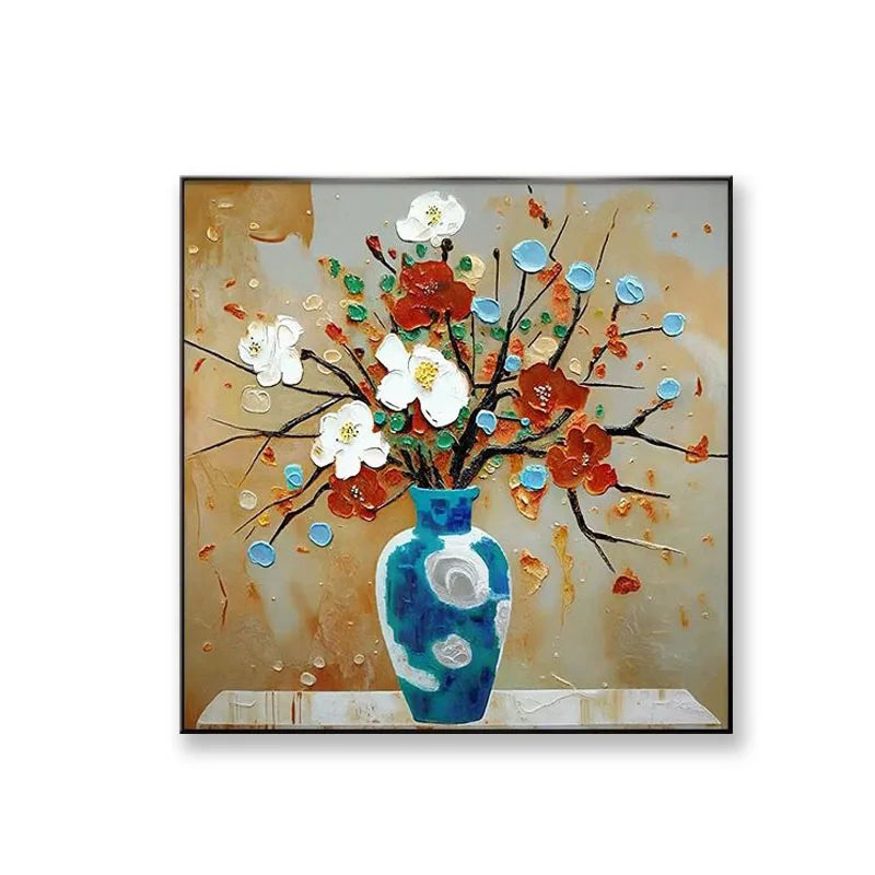 Modern Abstract Flower Living Room Decoration, Nordic Restaurant Background, Hanging Painting, Sofa Decoration, Home Decoration Peaceful Pleasures Health and Wellness