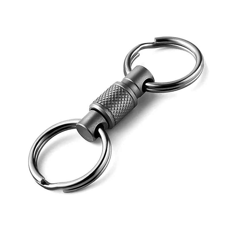 360° Quick-Release Aluminum Keychain Clip | Bag Organizer