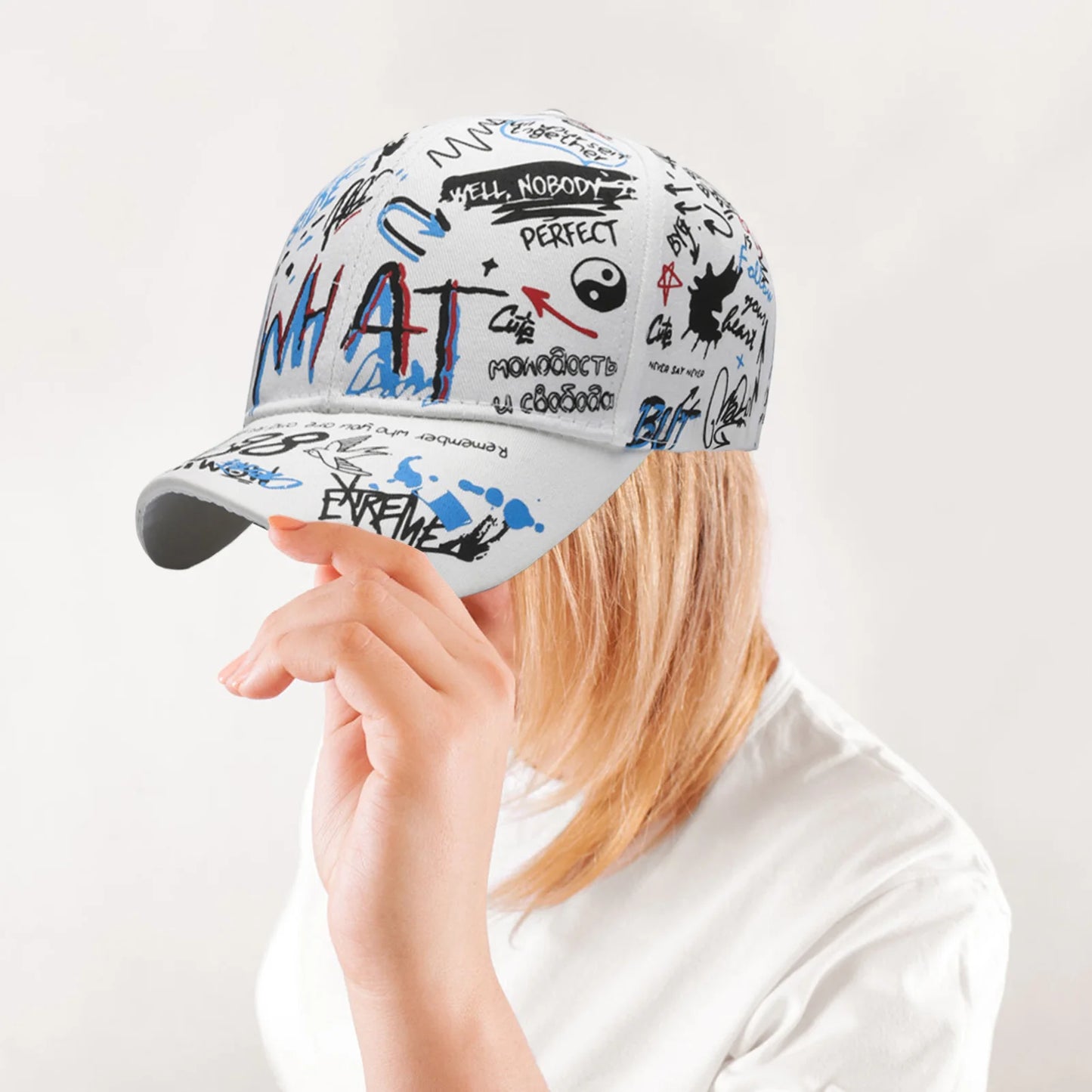 Summer Baseball Sports Cap Hip-hop Street Style Trendy Sunshade Hats for Summer Beach Vacation Peaceful Pleasures Health and Wellness
