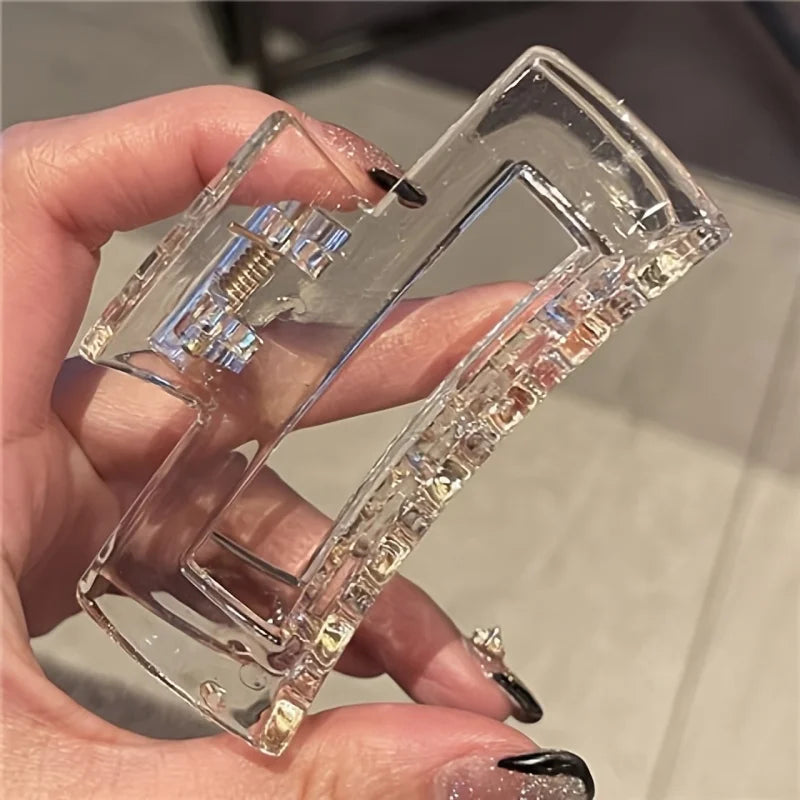 Transparent Shark Clip – Large Acrylic Hair Claw for Women Hair Accessories Peaceful Pleasures Health and Wellness