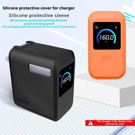 For Anker Prime 160W Charger Silicone Protective Case With Smart Display Screen Scratch-Resistant And Shockproof Protective Case Peaceful Pleasures Health and Wellness