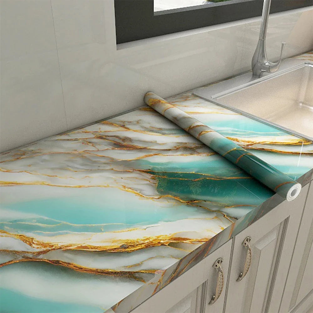 Peel & Stick Tile Wallpaper – Waterproof PVC Kitchen Sticker