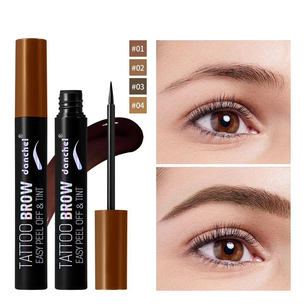 Peel Off Eyebrow Gel Tint 1PC Semi Permanent Waterproof Brow Tattoo Transfer Proof Long Lasting For Fuller Defined Brows Peaceful Pleasures Health and Wellness