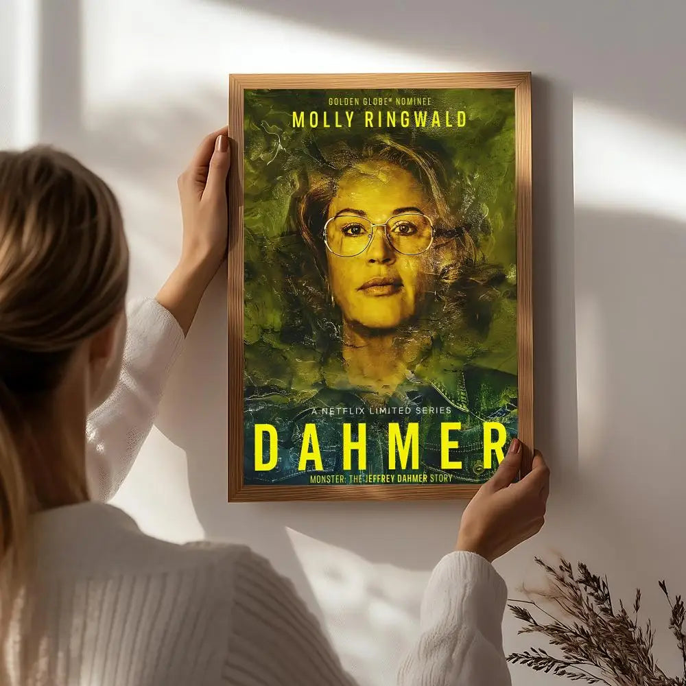 Dahmer Movie Poster – HD Self-Adhesive Waterproof Wall Art Movie Wall Poster Peaceful Pleasures Health and Wellness White2 21X30cmNoframe