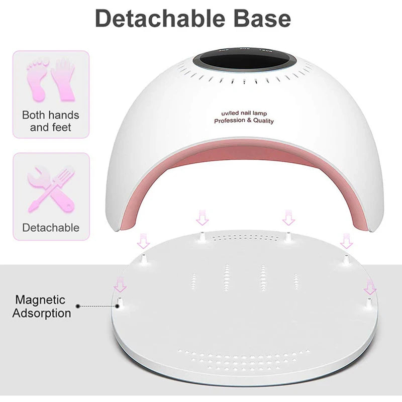 UV Nail Lamp, 82W UV Light for Nails Fast Curing Gel Nail Polish With 3 Timers and LCD Display, Professional LED Nail Dryer Lamp Peaceful Pleasures Health and Wellness