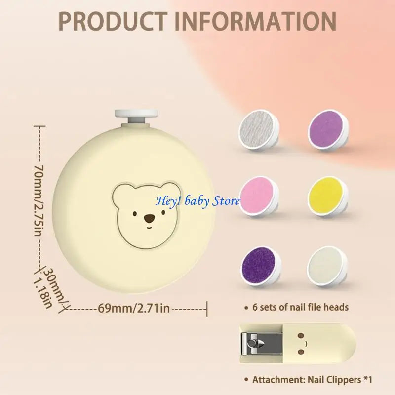 Electric Baby Nail Trimmer – Safe Grinder for Infants & Toddlers