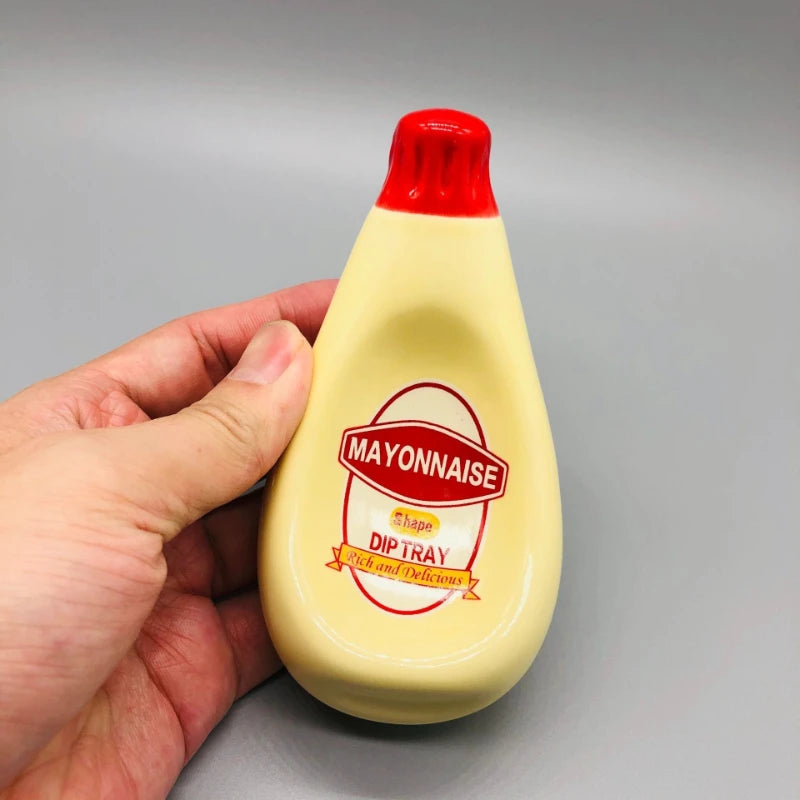 Restaurant Chili Sauce Squeeze Ketchup Mayonnaise Salad Sauce Dish Soy Sauce Dish Restaurant Ceramic Plate Dishes Home Plate Peaceful Pleasures Health and Wellness