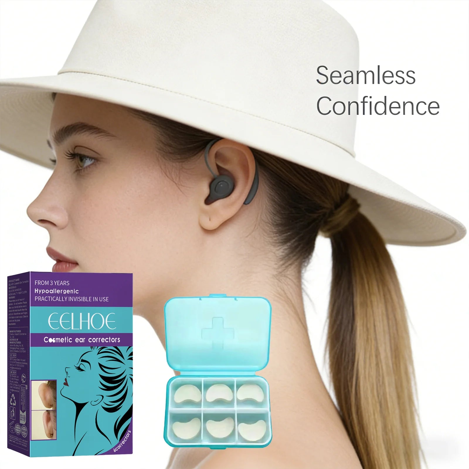 Typed Waterproof Ear Patch Correcting Ear Protrusion Reshape Ears Contour Long-Lasting Supporting Comfort Cosmetic Ear Corrector Peaceful Pleasures Health and Wellness