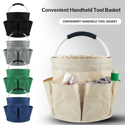 Hot 17L Large Storage Organiser Bag Folding Basket Picnic Tote Outdoor Cleaning Caddy with Handle Tool Bag Cleaning Supplies Peaceful Pleasures Health and Wellness