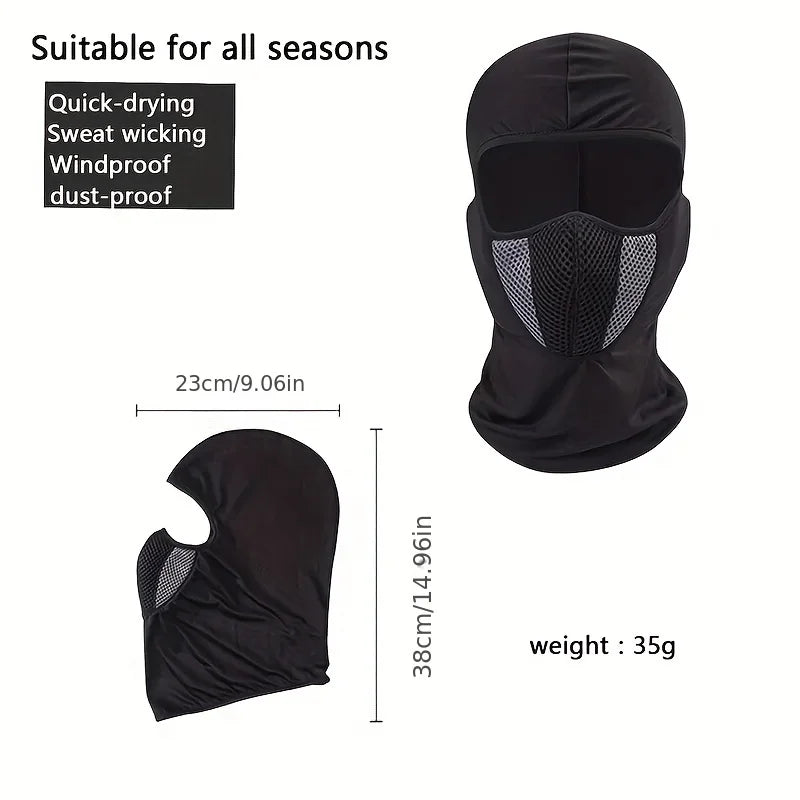 Cotton Windproof UV Protection Balaclava For Mens and Women Full Face & Neck Cover Mask Cycling Equipment Outdoor Peaceful Pleasures Health and Wellness
