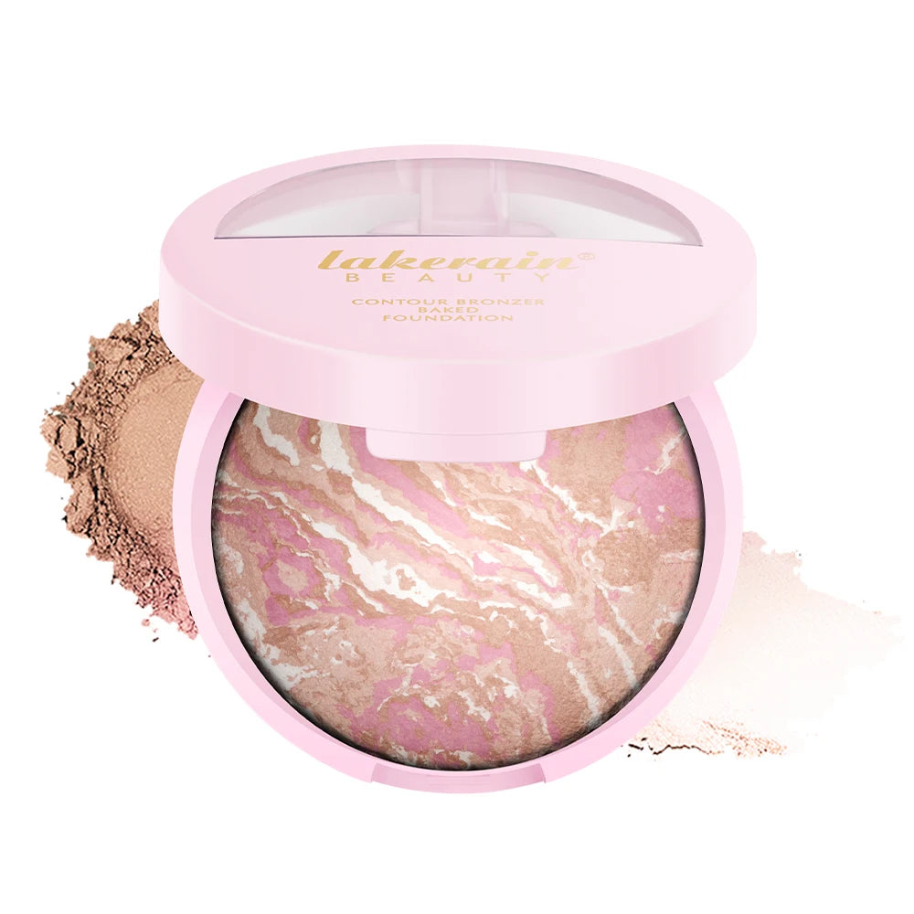NEW YORK Baked Brighten Color Correcting Powder Foundation Fair Buildable Light to Medium Coverage Demi-Matte Natural Finish Peaceful Pleasures Health and Wellness color 1 foundation