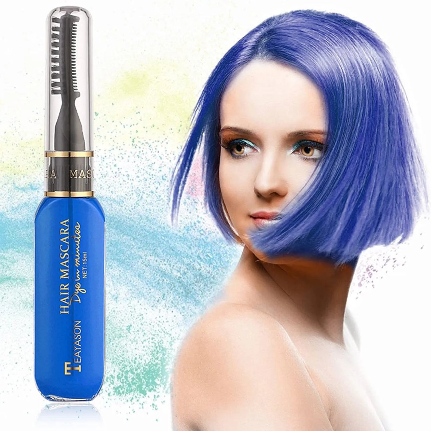 13 Colors Disposable Hair Dye Temporary Hair Mascara Instantly Hair Color Diy Great Gift Casual Party Stage Performance Decor Peaceful Pleasures Health and Wellness Dark Blue One Size