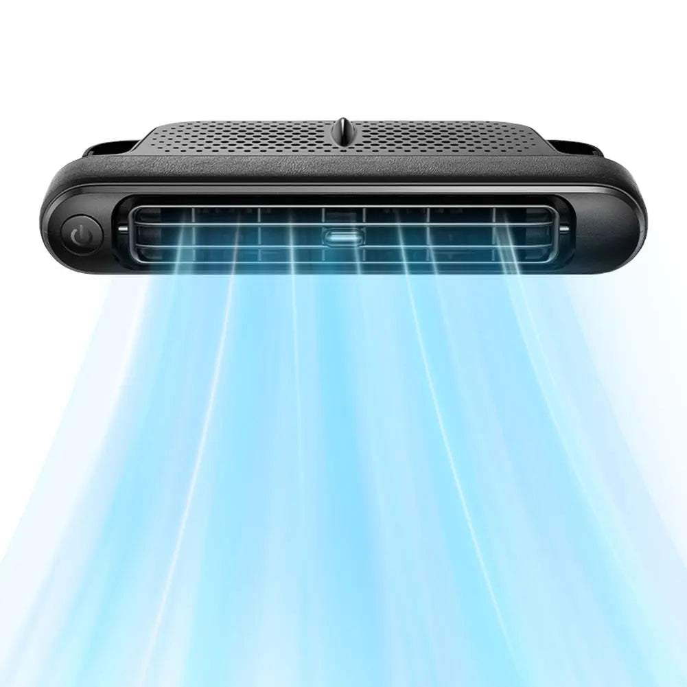 Backseat Cooling Fan Vehicle Rear Headrest Fans Three Wind Speeds Cooling Air Fan Portable Fan for Sedan SUV RV Truck Peaceful Pleasures Health and Wellness