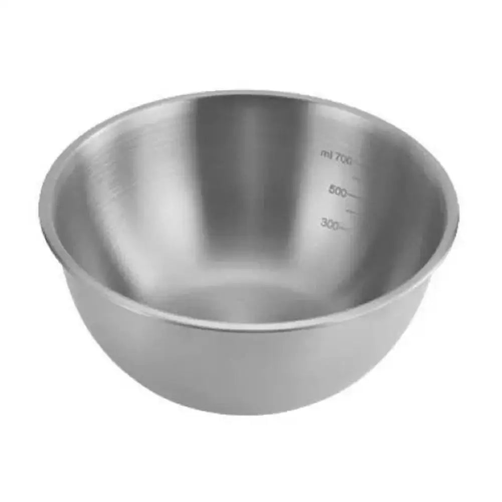 Korean 304 Stainless Steel Bowl 스텐볼 Food Grade Round Mixing Bowl for Salad & Bibimbap, Multi-Purpose Kitchen 스텐그릇 Peaceful Pleasures Health and Wellness Silvery