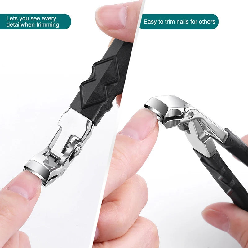 Angled Head Nail Clippers For Seniors Ergonomic Toenail Clipper For Thick Nails Nail Cutter Trimmer Professional Manicure Tool Peaceful Pleasures Health and Wellness