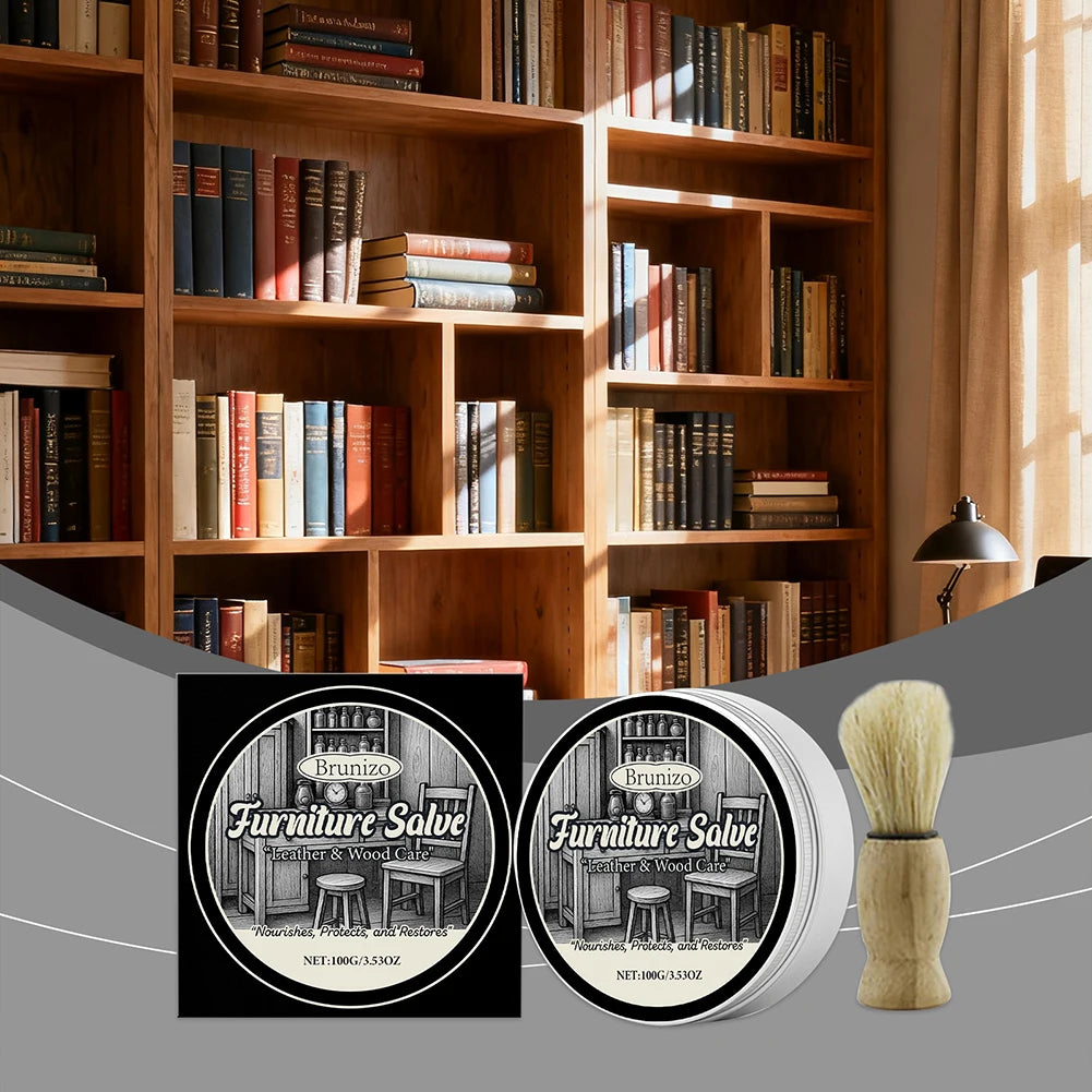 Leather Conditioner And Restorer For Sofas 100% Natural & Safe Beeswax Formulas Scuffed Hardwood Floor Touch-Up Cream Peaceful Pleasures Health and Wellness