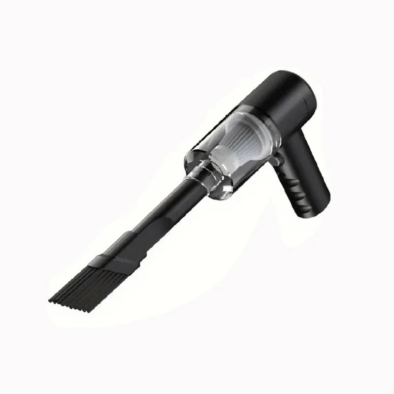 Mini Handheld Car Vacuum Cleaner, Wireless Charging, High Power, Dual Suction & Blower for Car Interior Cleaning Peaceful Pleasures Health and Wellness ZK-01 800mAh