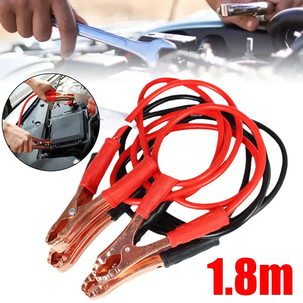 Car Battery Clip Battery Jump Cable 480G Alligator Clip Battery Cord Emergency Jump Starter Car With Firewire 500A Cable Clamps Peaceful Pleasures Health and Wellness