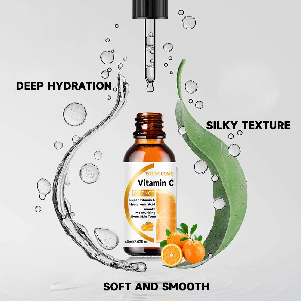 Vitamin C Facial Essence Contains Hyaluronic Acid Dark Spot Remover Moisturizing Repair Anti-aging Essence Facial Skin Care 30ml Peaceful Pleasures Health and Wellness